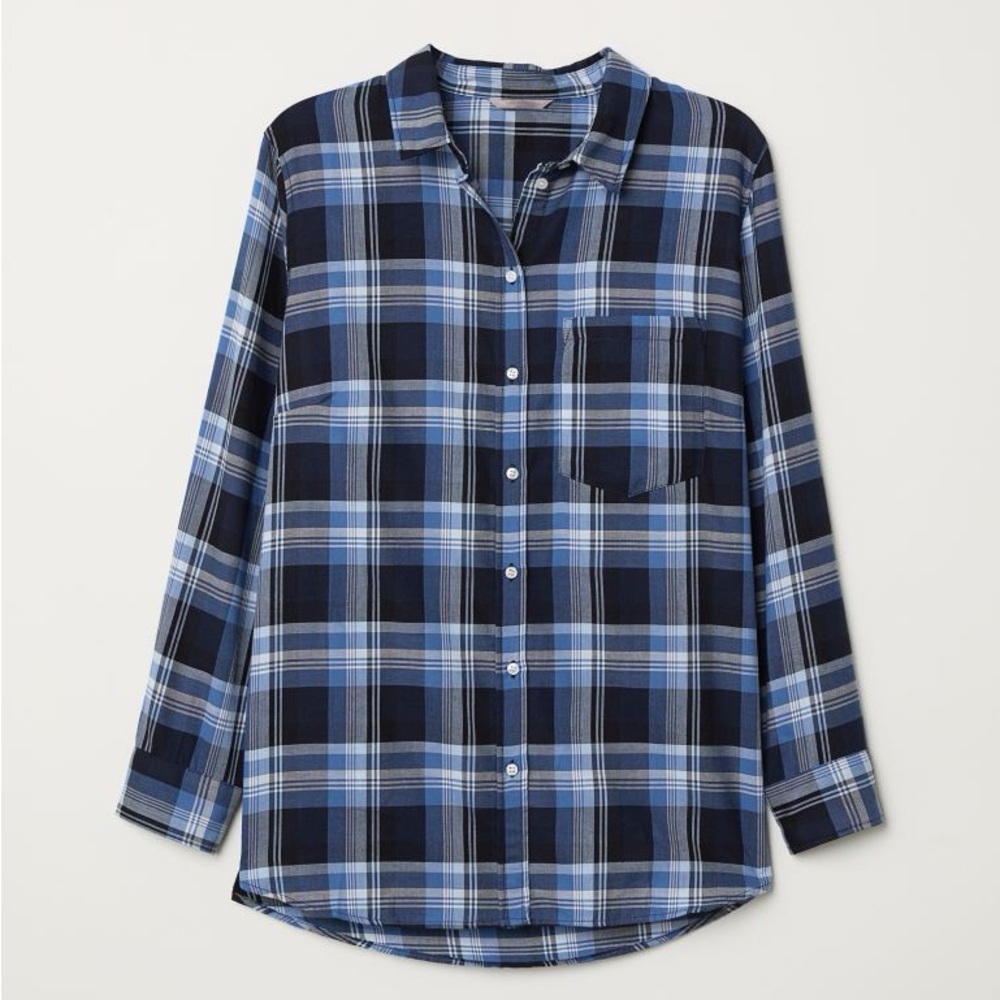 H&M Plaid Long Sleeve Size 20